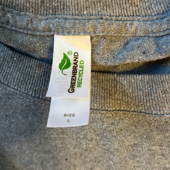 Gray Columbus Zoo Wolf Graphic Double Sided T-Shirt L - Picture 5 of 5